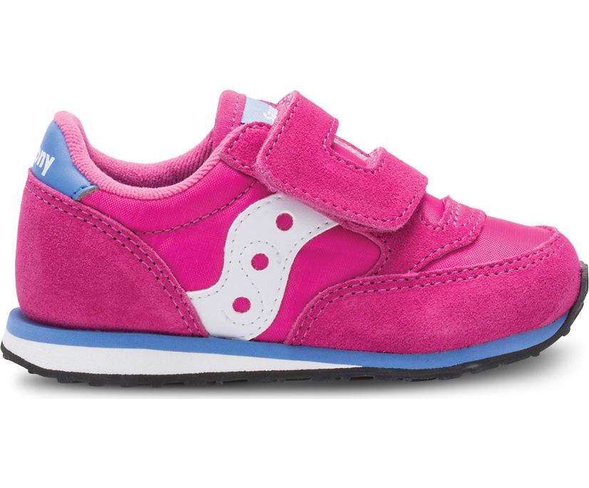 Saucony Baby Jazz Hook & Loop Kids\' Sneakers Pink / White | AU 713AHKP